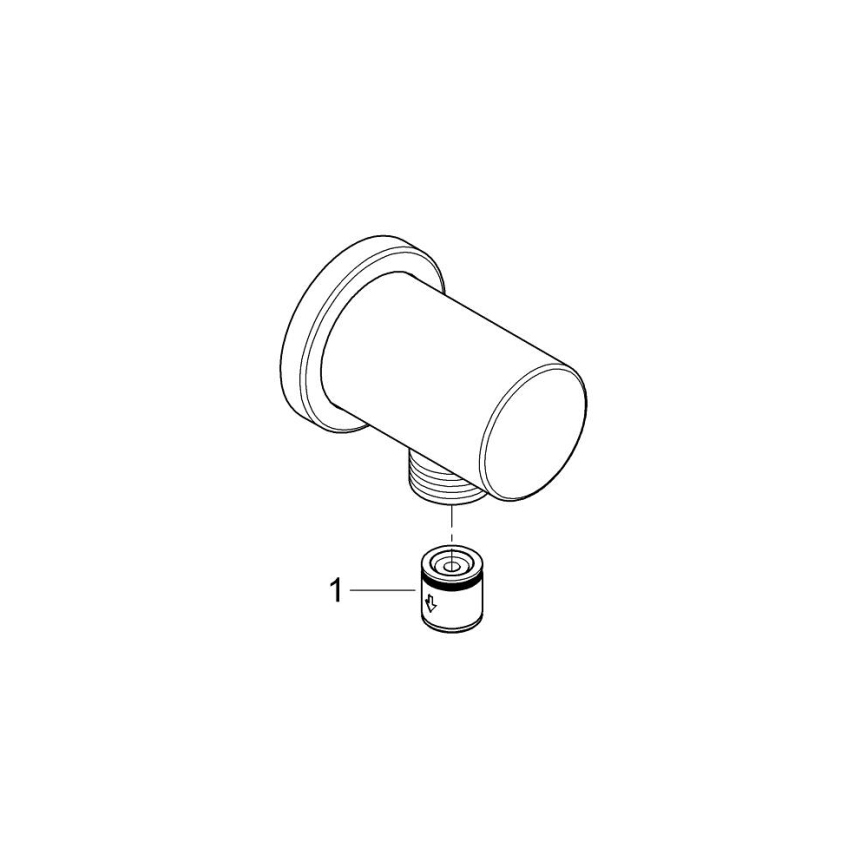 GROHE 27057GN0 - Gomito a parete RAINSHOWER DN 15, finitura oro spazzolato