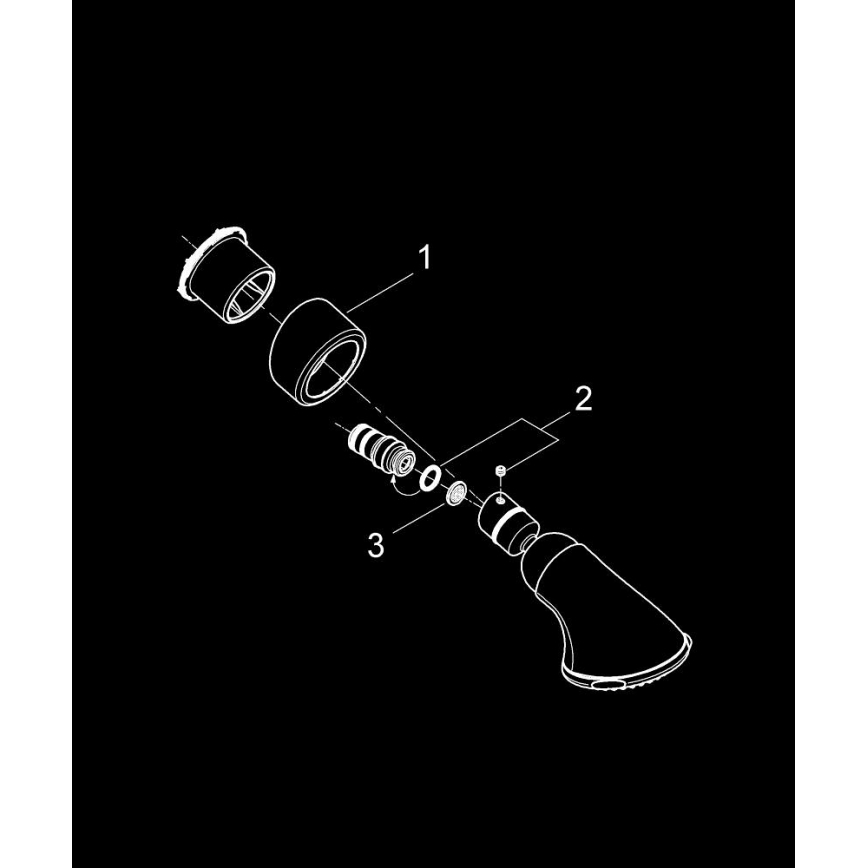 GROHE 27062000 - Soffione doccia RELEXA 100 Five 95 mm cromo lucido