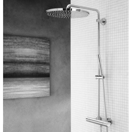 GROHE 27174001 - Sistema doccia RAINSHOWER SYSTEM 400 450 mm finitura cromata lucida