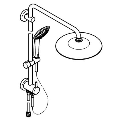 GROHE 27421002 - Sistema doccia EUPHORIA 260 cromo lucido