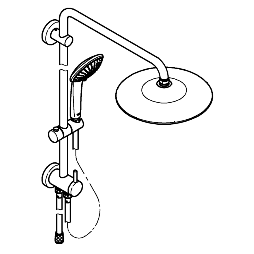 GROHE 27421002 - Sistema doccia EUPHORIA 260 cromo lucido