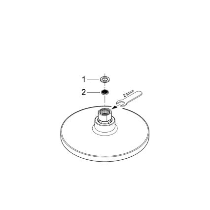 GROHE 27492000 - Soffione doccia EUPHORIA COSMOPOLITAN O 180 mm cromo lucido