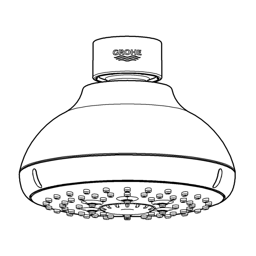 GROHE 27606001 - Soffione doccia NEW TEMPESTA 100 100 mm cromo lucido