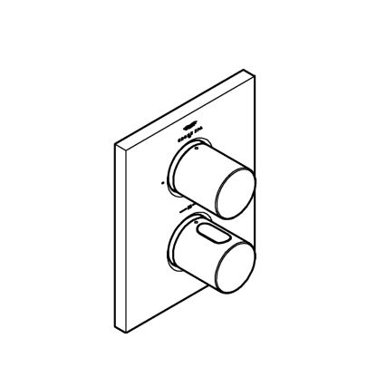 GROHE 27618000 - Copertura termostatica GROHTHERM F cromo lucido