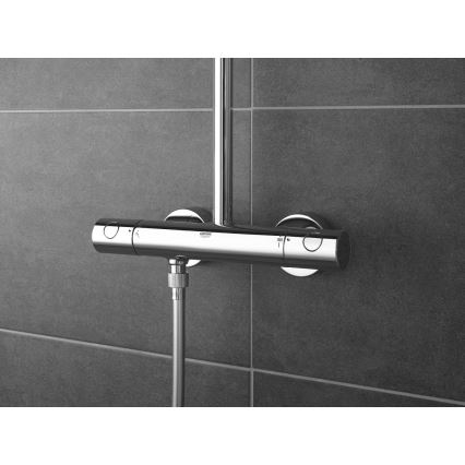 GROHE 27922001 - Set doccia con miscelatore termostatico TEMPESTA COSMOPOLITAN 210, cromo lucido