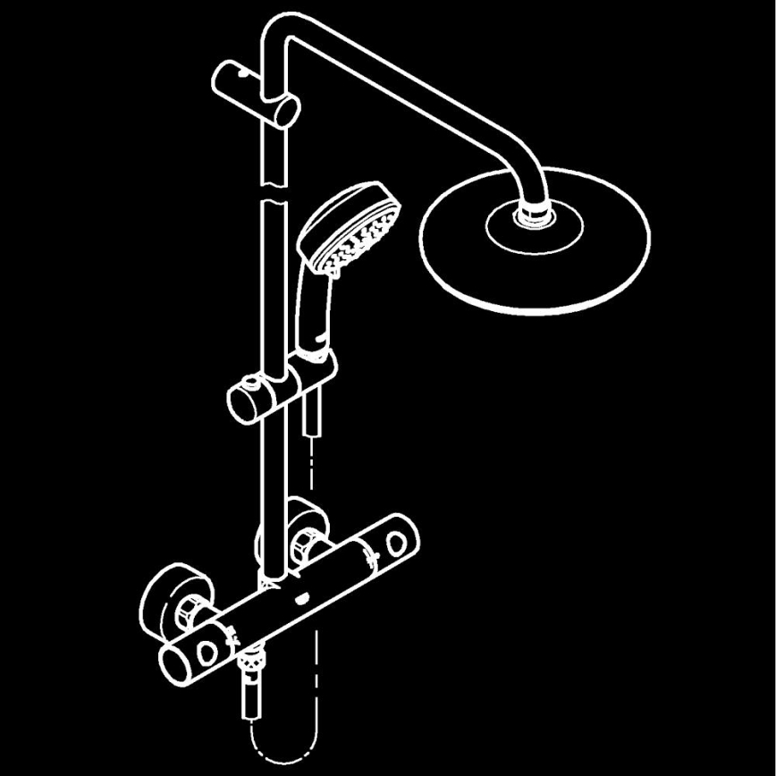 GROHE 27922001 - Sistema doccia TEMPESTA COSMOPOLITAN 210, cromo lucido