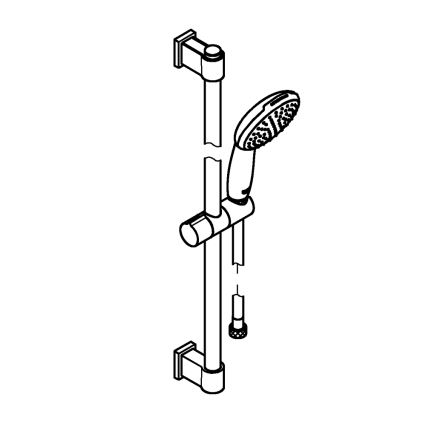 GROHE 27942001 - Set doccia VITALIO START 110 600 mm cromo lucido