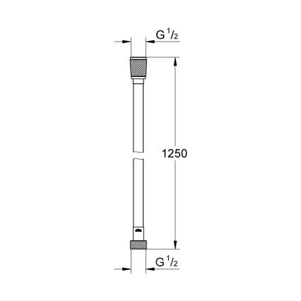 GROHE 28362GL0 - Flessibile doccia SILVERFLEX 1250 mm oro