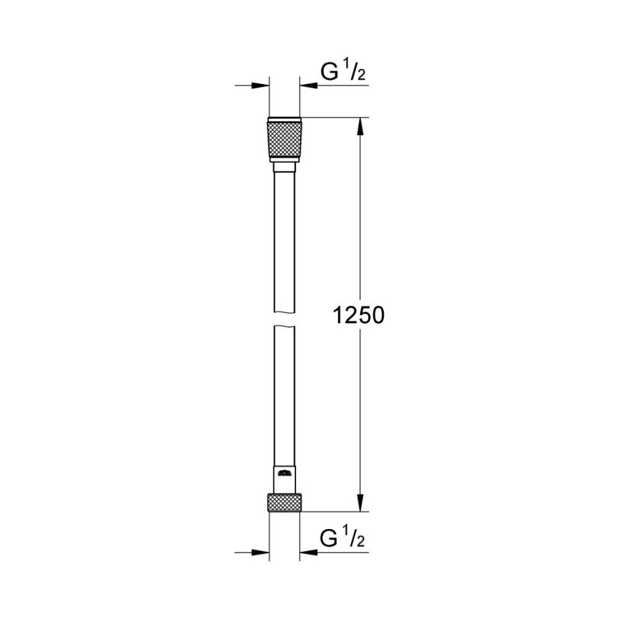 GROHE 28362GL0 - Flessibile doccia SILVERFLEX 1250 mm oro