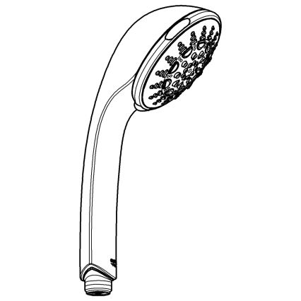 GROHE 28796000 - Doccetta manuale RELEXA 100 Five 100 mm cromo lucido