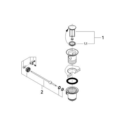 GROHE 28910000 - Set di scarico 1 14” cromo lucido
