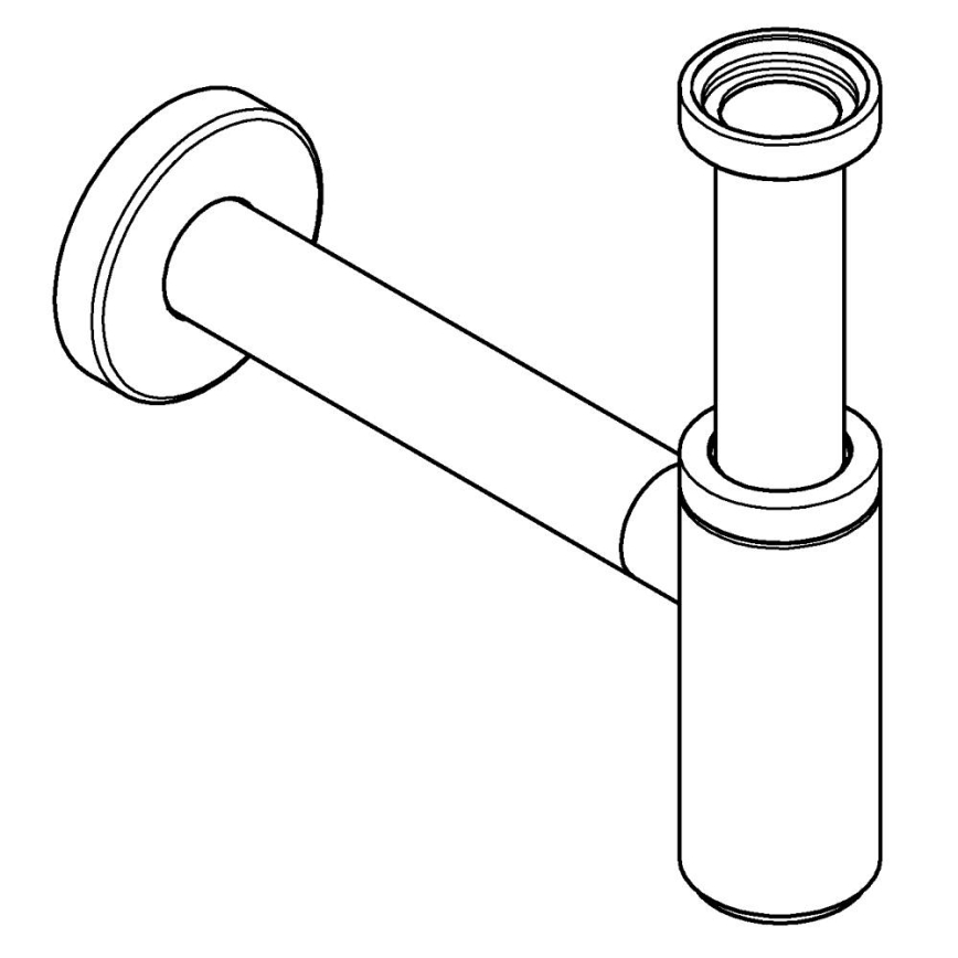 GROHE 28912DC0 - Sifone DN 32 in acciaio inox