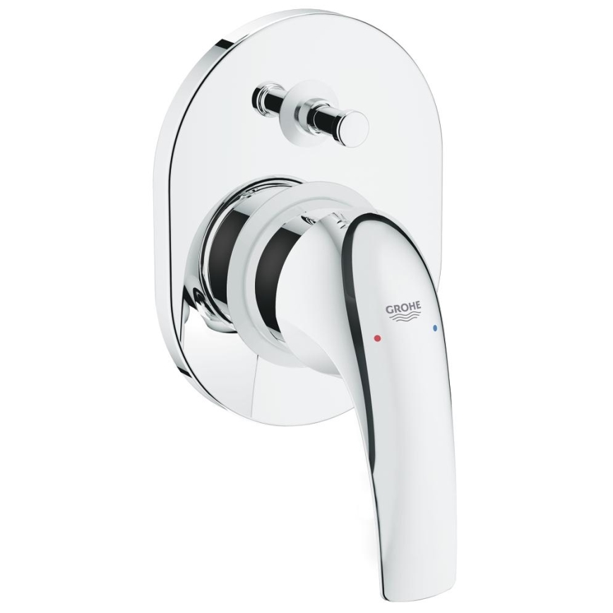 GROHE 29043000 - Miscelatore per vasca EUROCUBE, cromato lucido