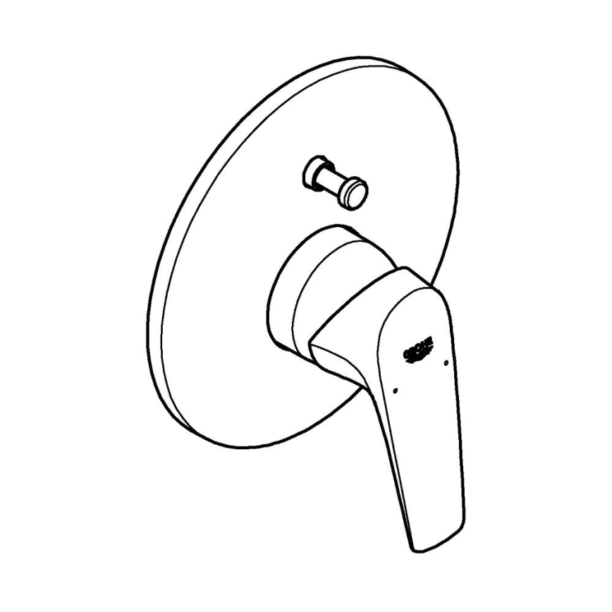 GROHE 29117000 - Miscelatore per vasca LINEARE, cromo lucido