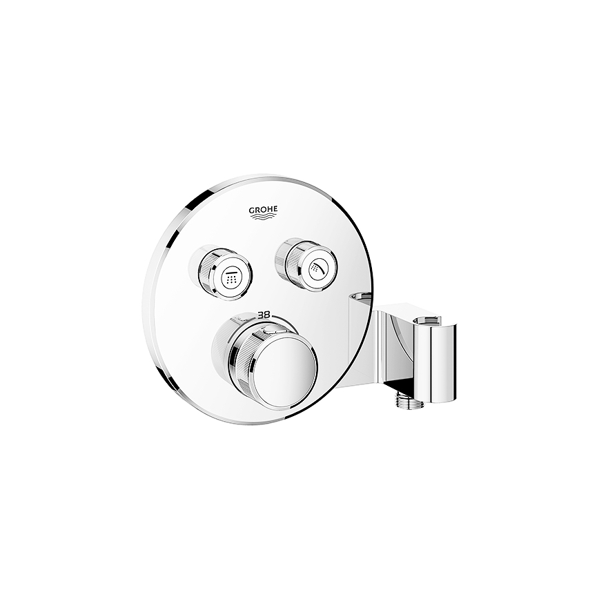 GROHE 29120000 - Miscelatore termostatico per doccia da incasso GROHTHERM SMARTCONTROL + supporto cromato