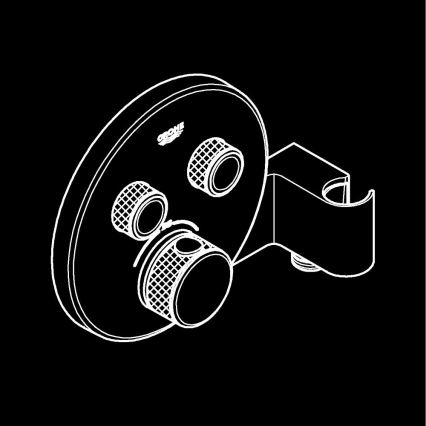 GROHE 29120000 - Miscelatore termostatico per doccia da incasso GROHTHERM SMARTCONTROL + supporto cromato