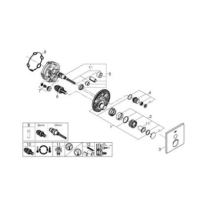 GROHE 29123000 - Miscelatore termostatico per doccia GROHTHERM SMARTCONTROL cromato