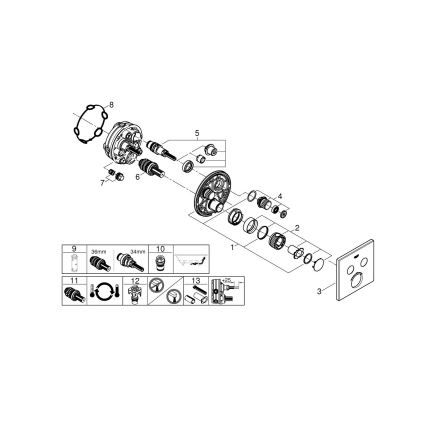 GROHE 29124A00 - Miscelatore termostatico GROHTHERM SMARTCONTROL grafite