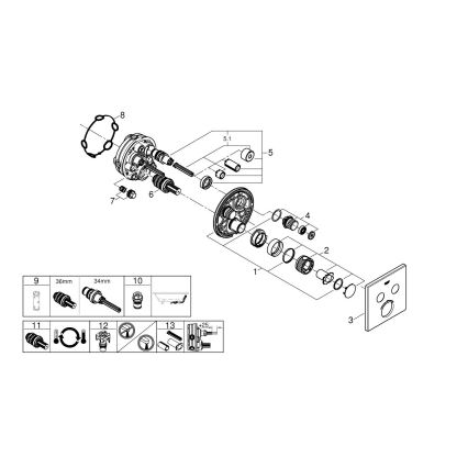 GROHE 29124A00 - Miscelatore termostatico GROHTHERM SMARTCONTROL grafite