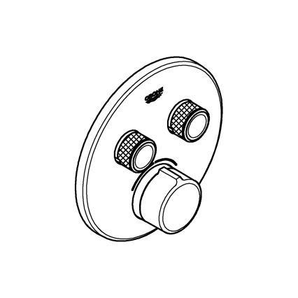 GROHE 29145000 - Rosetta per miscelatore da incasso SMARTCONTROL cromo lucido