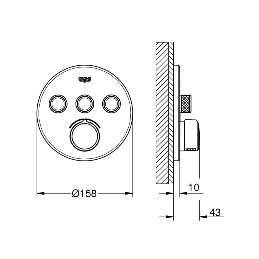 GROHE 29146000 - Miscelatore SMARTCONTROL cromo lucido