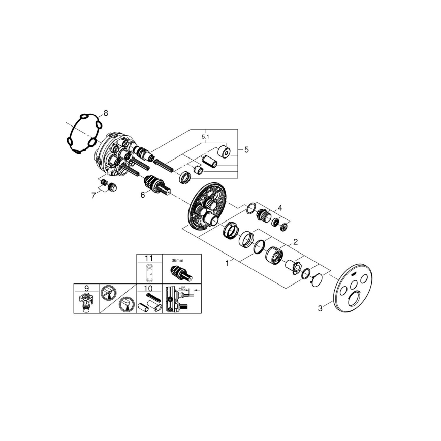 GROHE 29146000 - Miscelatore SMARTCONTROL cromo lucido