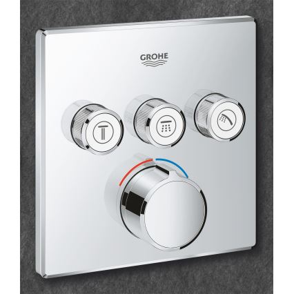 GROHE 29149000 - Placca di copertura per miscelatore da incasso SMARTCONTROL 158 × 158 mm cromata