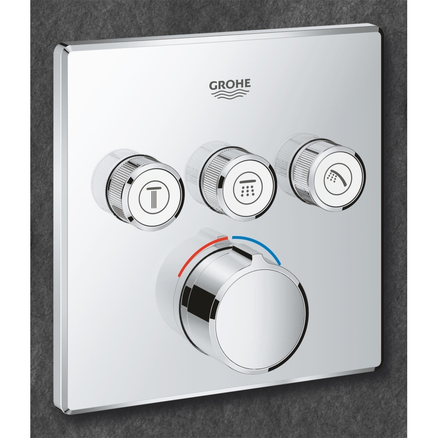 GROHE 29149000 - Placca di copertura per miscelatore da incasso SMARTCONTROL 158 × 158 mm cromata