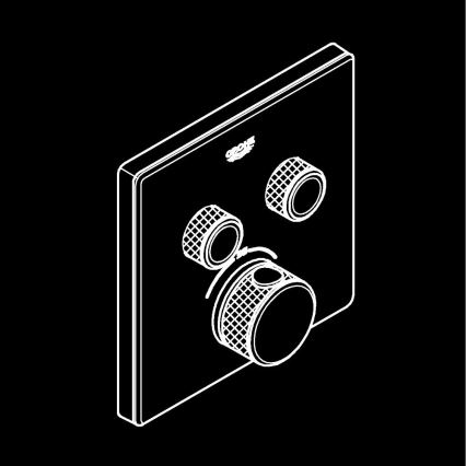 GROHE 29156LS0 -Termostato da incasso GROHTHERM SMARTCONTROL bianco