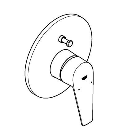 GROHE 29190001 - Miscelatore per vasca BAUEDGE DN 15, finitura cromo lucido