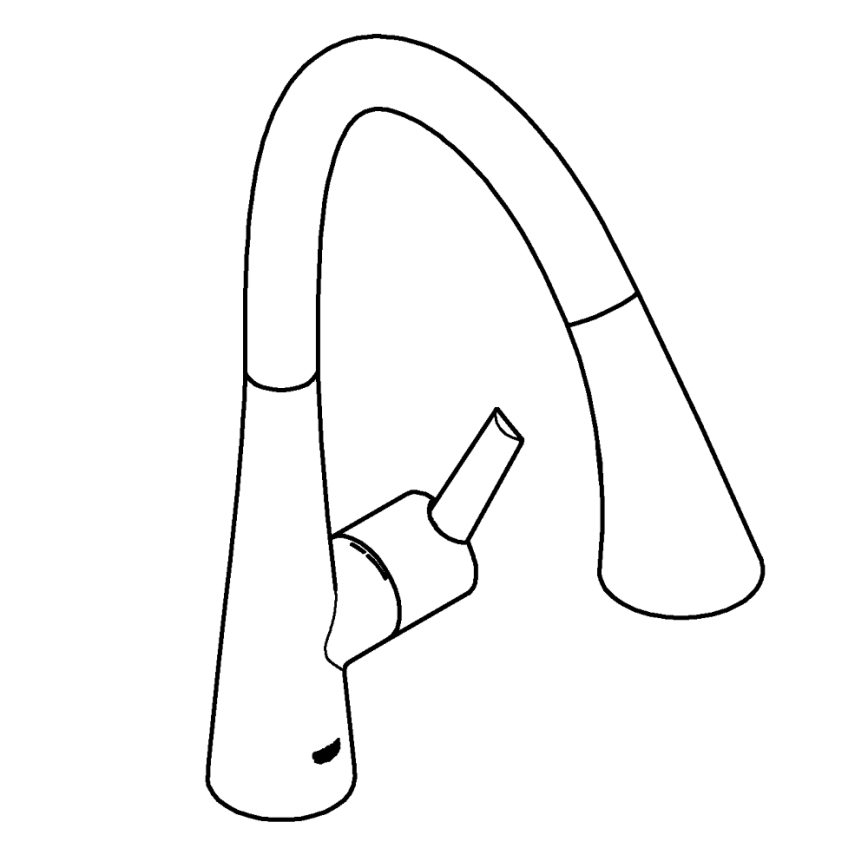 GROHE 30219002 - Miscelatore elettronico per lavello ZEDRA TOUCH, cromo lucido