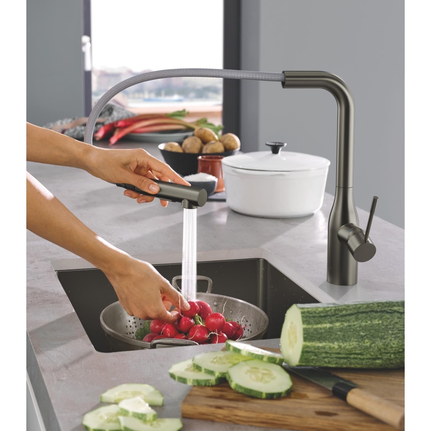 GROHE 30270AL0 - Miscelatore per lavello ESSENCE grafite