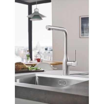 GROHE 30270DC0 - Miscelatore da cucina ESSENCE in acciaio inox