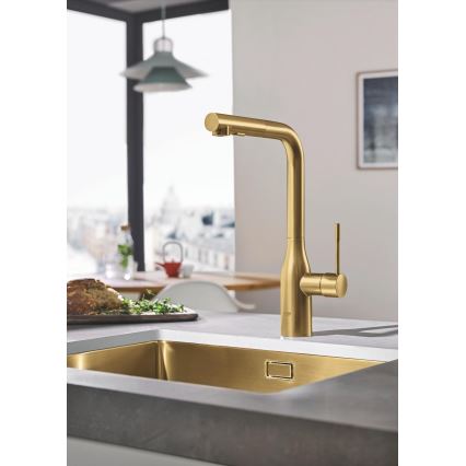 GROHE 30270GN0 - Miscelatore per lavello ESSENCE, finitura oro