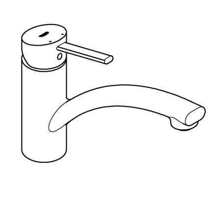 GROHE 30358000 - Miscelatore per lavello SWIFT 227 mm, cromo lucido