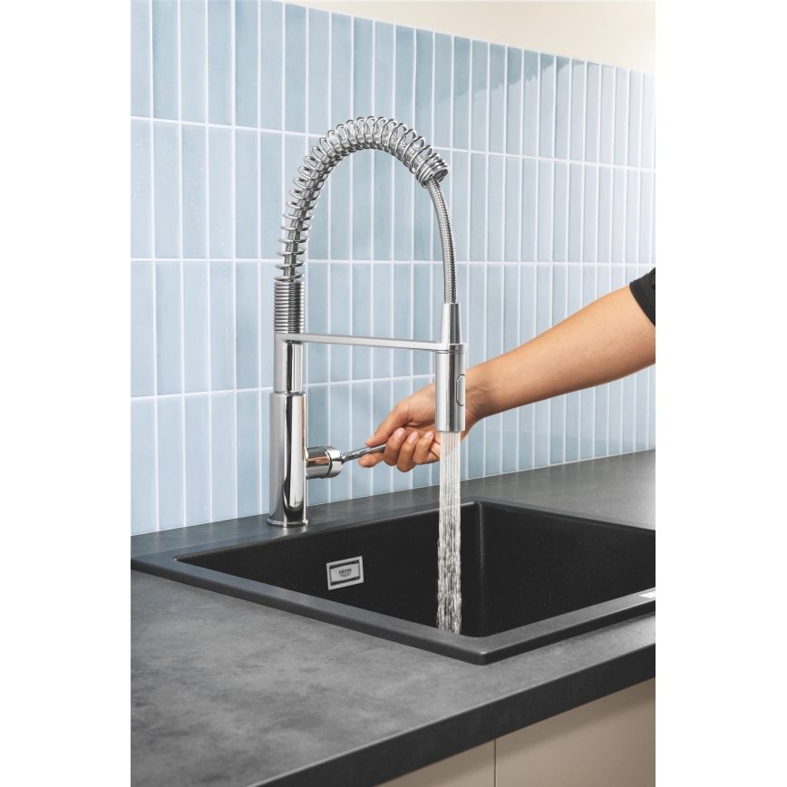 GROHE 30361000 - Miscelatore per lavello GET 455 mm, cromato lucido