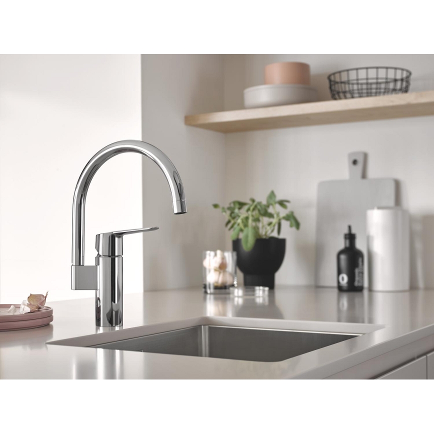 GROHE 30469000 - Miscelatore per lavello START a bocca alta, cromo lucido