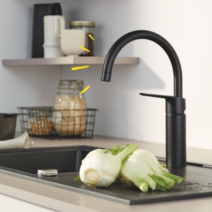 GROHE 304692430 - Miscelatore da cucina START 339 mm nero