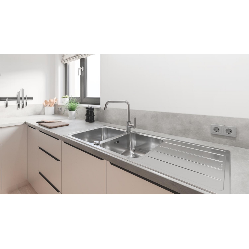 GROHE 30470DC0 - Miscelatore per lavello START 310 mm in acciaio inox