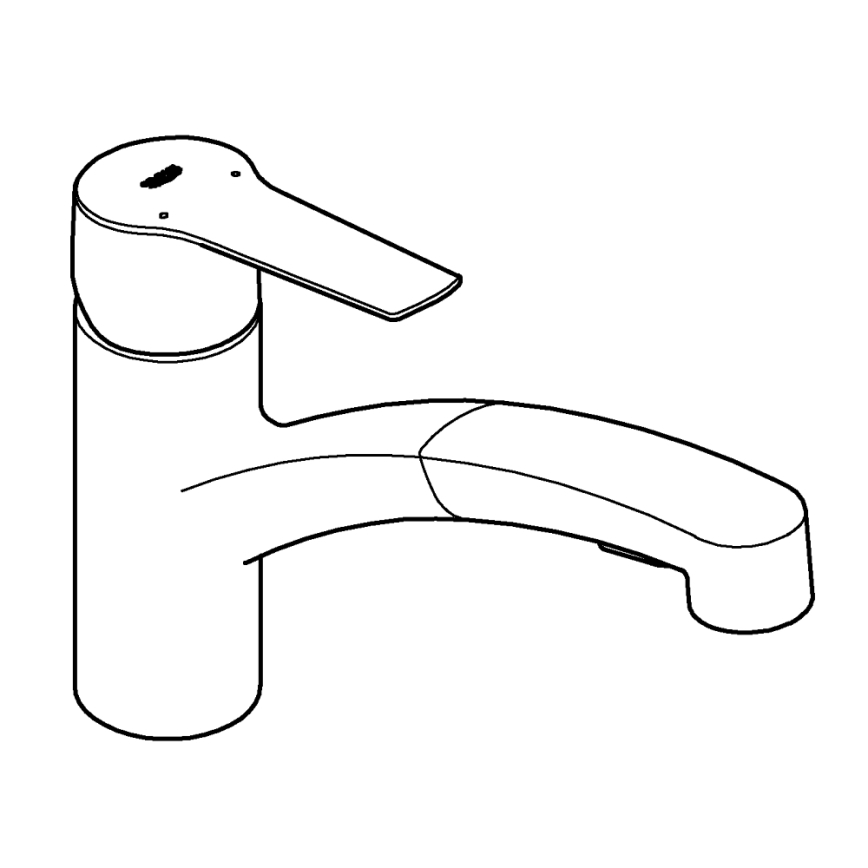 GROHE 30531001 - Miscelatore per lavello START 227 mm, cromato lucido