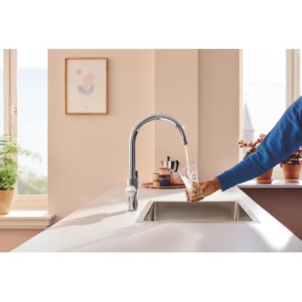 GROHE 30592000 - Miscelatore da cucina BLUE PURE StartCurve 411 mm cromo lucido