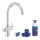 GROHE 30593000 - Miscelatore da lavello BLUE PURE con beccuccio a C, finitura cromata lucida