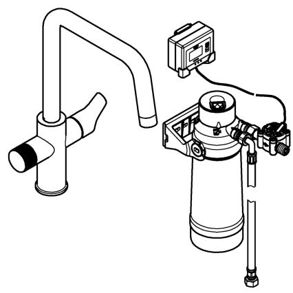 GROHE 30594000 - Miscelatore per lavello BLUE PURE Start con funzione di filtrazione Ultrasafe, finitura cromata