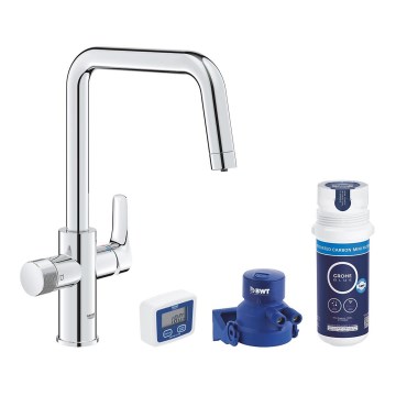 GROHE 30596000 - Miscelatore per lavello BLUE PURE con funzione di filtrazione, cromo lucido