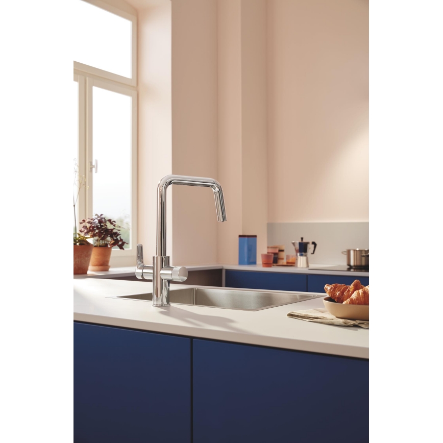 GROHE 30596000 - Miscelatore per lavello BLUE PURE con funzione di filtrazione, cromo lucido