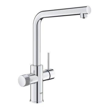 GROHE 30600000 - Miscelatore per lavello BLUE PURE, beccuccio a L, finitura cromata lucida