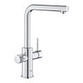 GROHE 30601000 - Miscelatore per lavello BLUE PURE A con doccetta estraibile, cromo lucido
