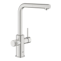 GROHE 30601DC0 - Miscelatore da cucina BLUE PURE con doccetta estraibile in acciaio inox