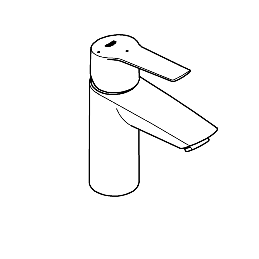 GROHE 31137002 - Miscelatore per lavabo QUICKFIX START misura S, finitura cromo lucido