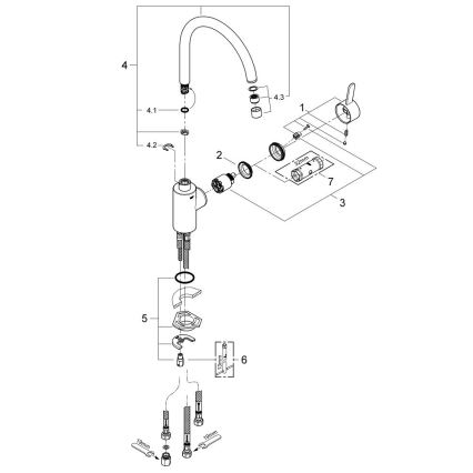 GROHE 31180000 - Miscelatore per lavello EUROSMART COSMOPOLITAN cromo lucido